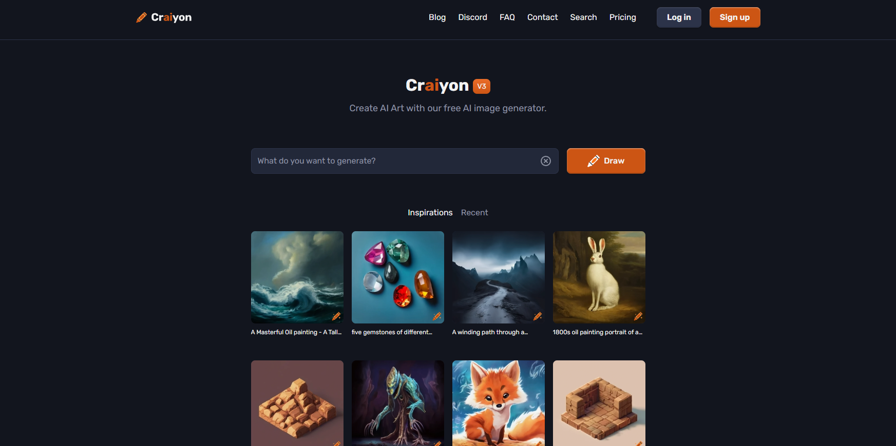 Craiyon--在线使用--免费在线AI图像生成器
