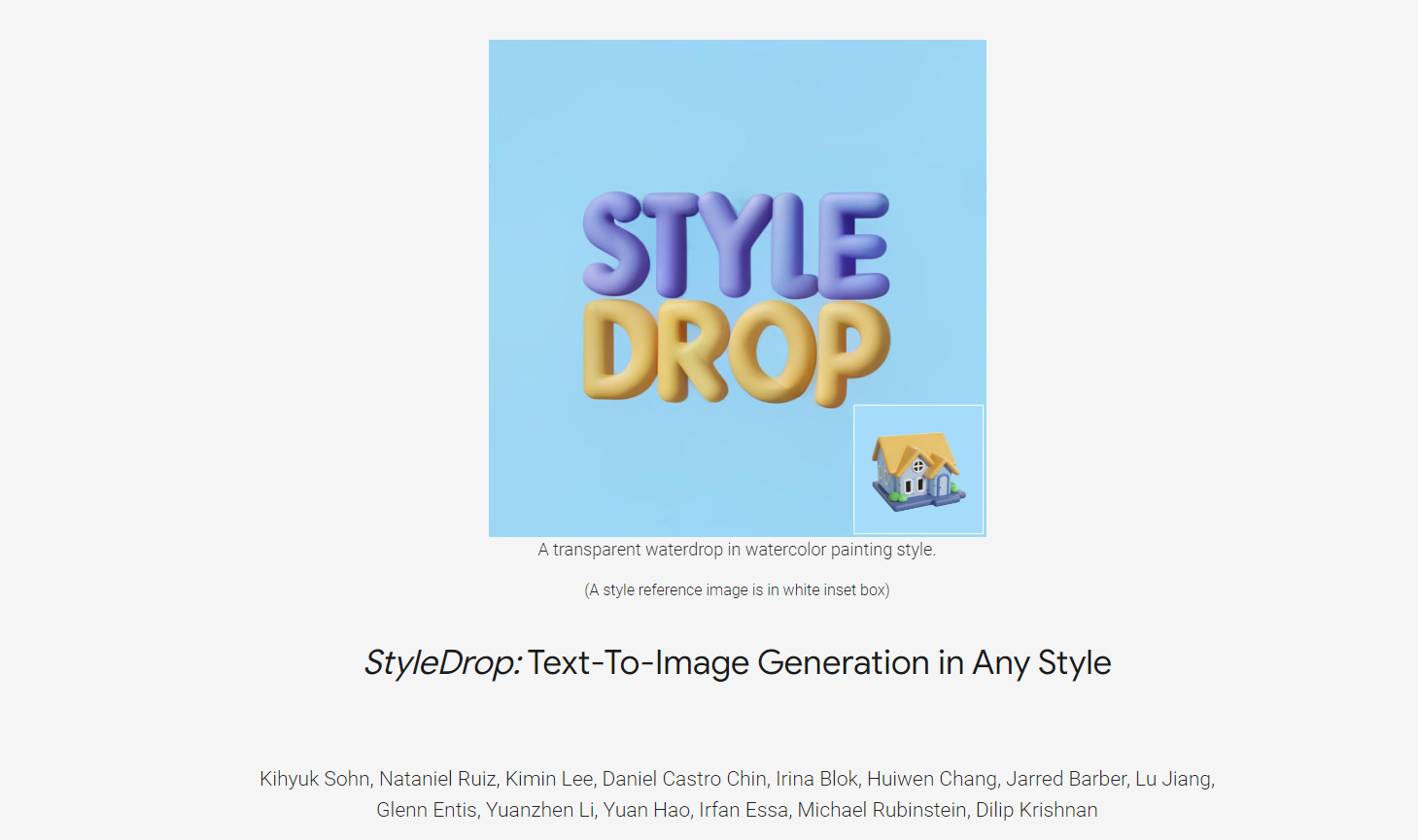 StyleDrop--在线使用--谷歌推出的AI设计神器